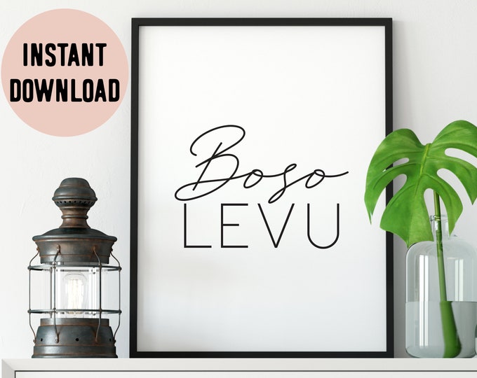 Digital Fiji Boso Levu (Big Boss) Print