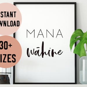 Digital Mana Wāhine (Powerful Women) New Zealand Maori Print