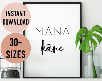Hawaii Mana Kāne (Powerful Man) Digital Print