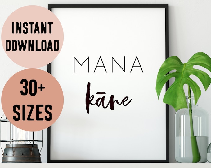 Hawaii Mana Kāne (Powerful Man) Digital Print