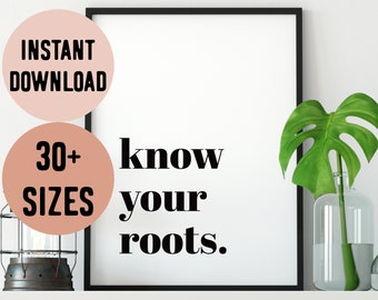 Digital Know Your Roots Print