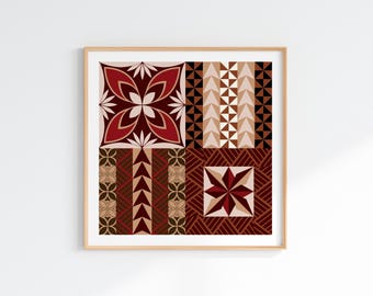 Samoa Siapo Pattern Digital Print