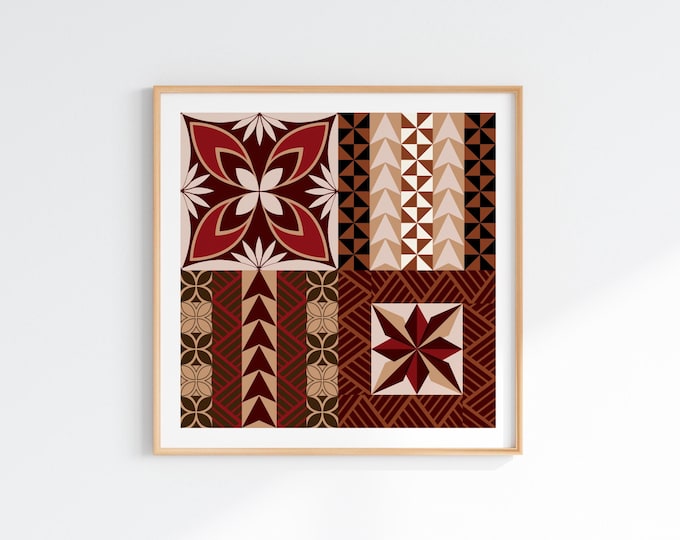 Samoa Siapo Pattern Digital Print