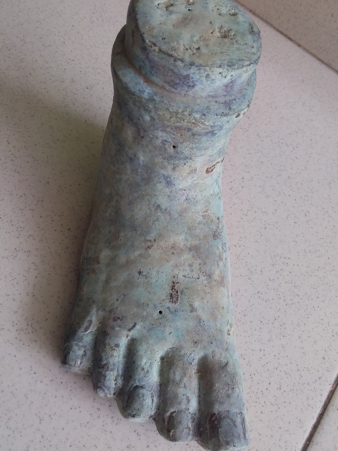 FOOT Bronze Statue 16 cm Etsy