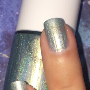 Ice Age -  Icy Light Blue Holographic Nail Polish