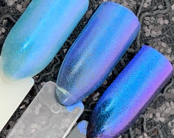 Interstellar - Sheer Iridescent Blue Color Shifting Nail Polish