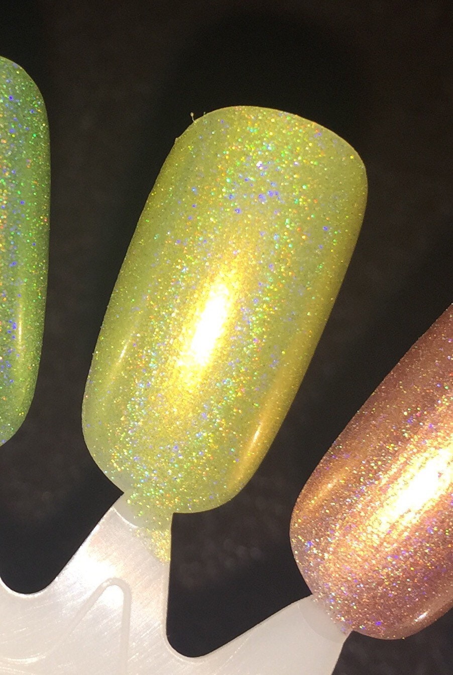 Sol Bright Yellow Holographic Nail Polish Etsy