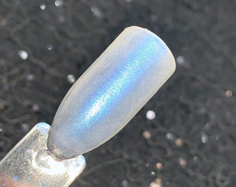 Faery Lore - White Iridescent Nail Polish with Blue Shimmer