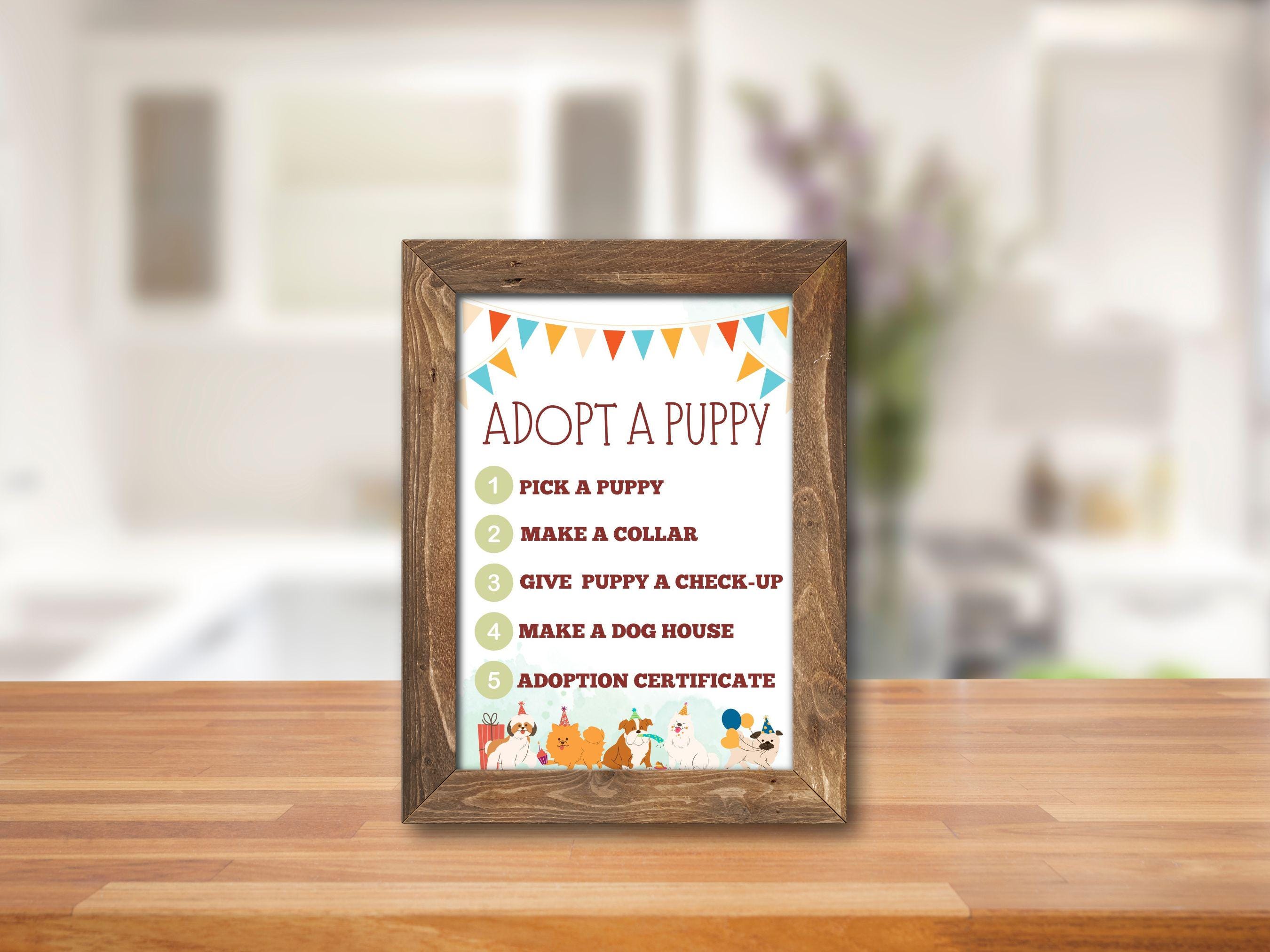 Puppy Party Games, Adopt a Puppy Party, Dog Adoption Birthday Party ...