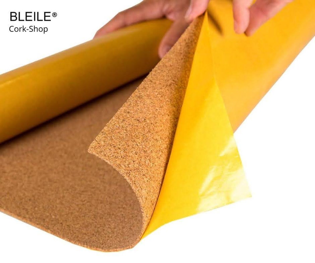 Cork Roll with Adhesive Backing for Eco Home 2mm x 1m x 25m