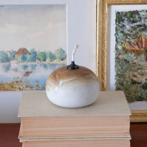 Vintage Aaage Würtz 52 c oil lamp without vase Denmark Danish Studio Ceramic Lamp Wurtz 70s Fat Lava handmade, unique, very rare!