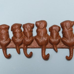 GORGECRAFT Huhn Schlüsselhalter Aus Gusseisen – Mit 6 Haken, Rustikale Wanddekoration – Für Bauernhof & Garten