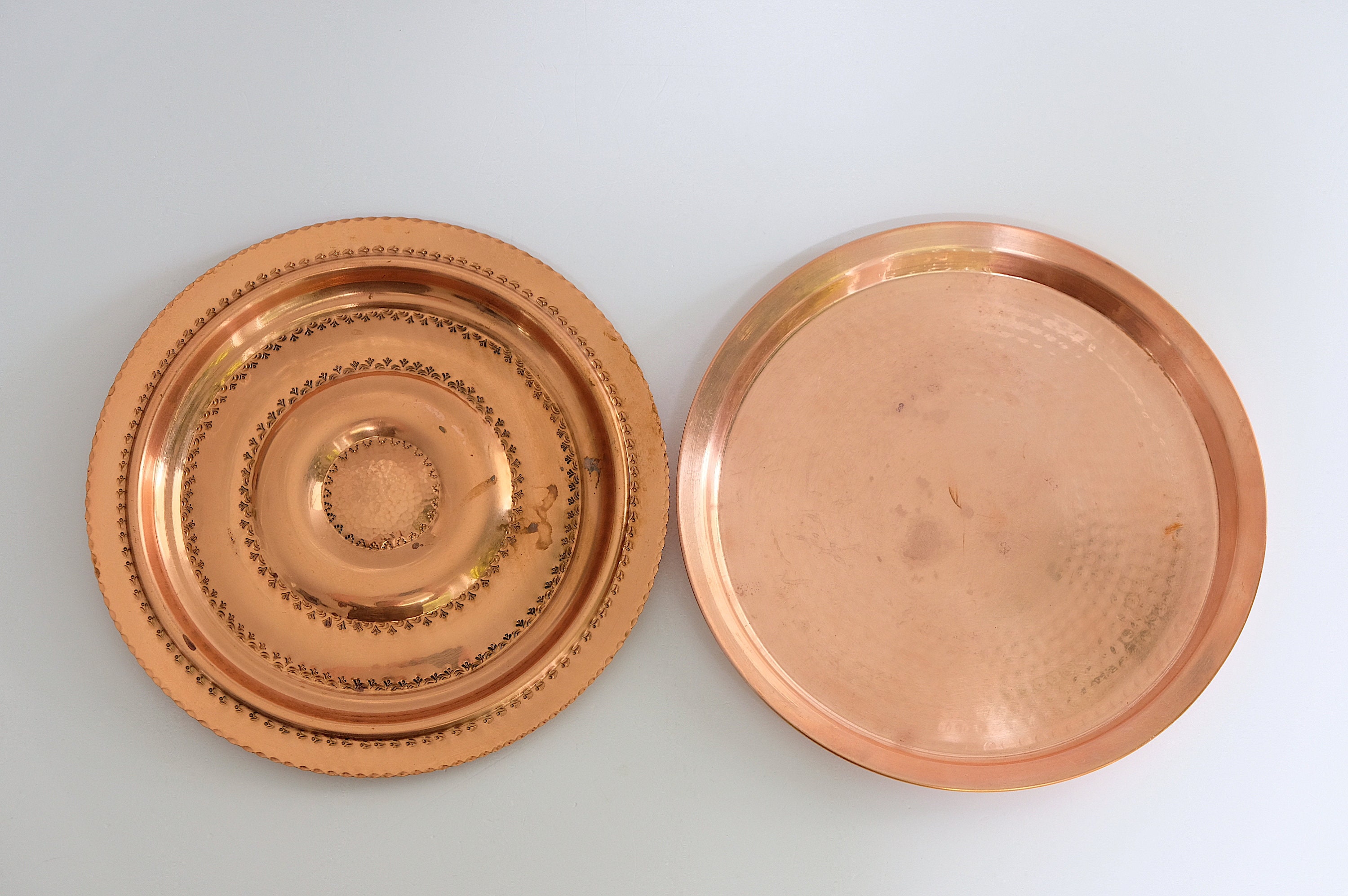 Traditional Handmade Antique Copper Plates:Crafted through African  ingenuity,antique copper dinner plates,handmade copper serving  plates,traditional copper decorative plates,copper wall hanging plates,  Made in Tunisia