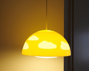 Vintage Ikea Skojig Cloud Lamp Yellow! Lamp Henrik Preutz Design
