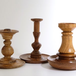 Vintage wooden candle holder elaborately turned! Chamber candlestick candle holder handmade cottagecore romantic design style (9)