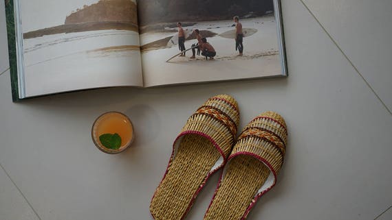 woven slippers