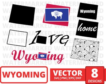 floral wyoming svg wyoming cuttable wyoming svg wyoming state silhouette wyoming cut file 8 WYOMING MAP SVG wyoming printable