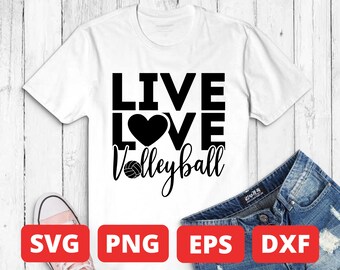 Download Live Love Volleyball Etsy