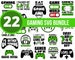 GAMING SVG BUNDLE | video games svg | gamer instant download | gamepad clip art | commercial use | console quote and saying 