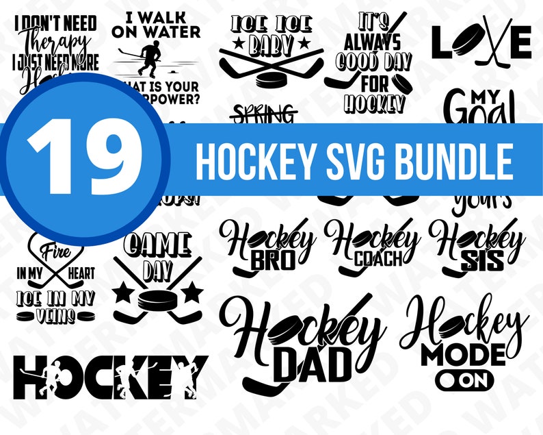 Download 19 HOCKEY SVG BUNDLE hockey player svg instant download | Etsy
