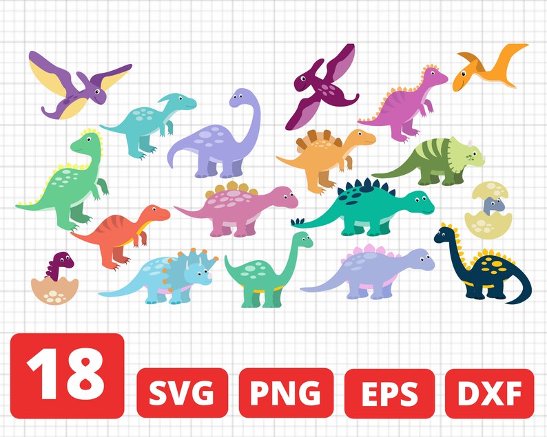 Download Dinos Cricut Cartoon Dinosaurs Silhouette T Rex Vector Jurassic Svg 18 Dinosaurs Svg Bundle Baby Dinosaur Svg Dinosaurs Cut Files Clip Art Art Collectibles Kromasol Com