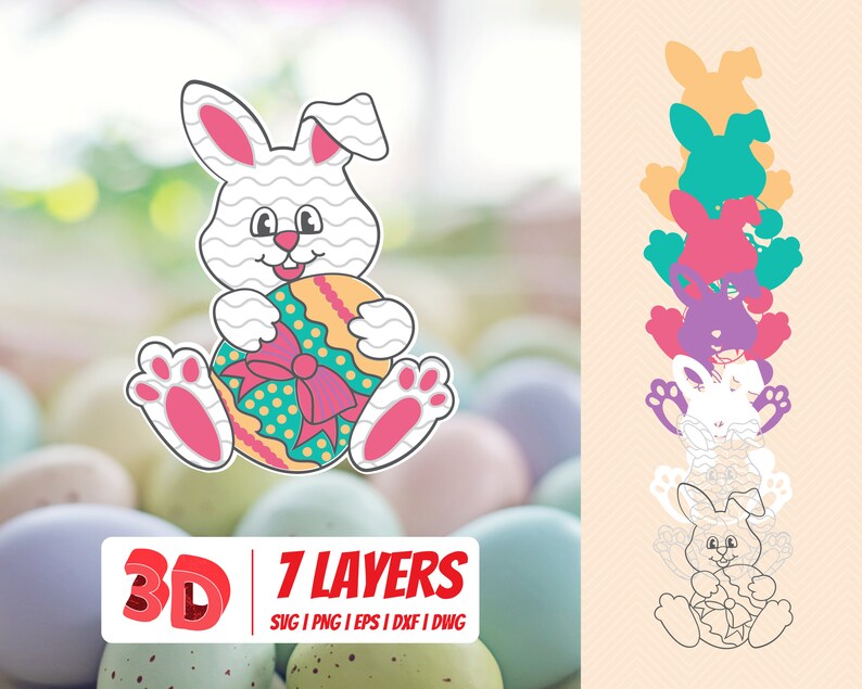 Download Commercial Use Easter Eggs Clip Art Easter Bunny Svg Mandala Cricut 3d Easter Bunny Svg Cut File Faith Zentangle Download Clip Art Art Collectibles