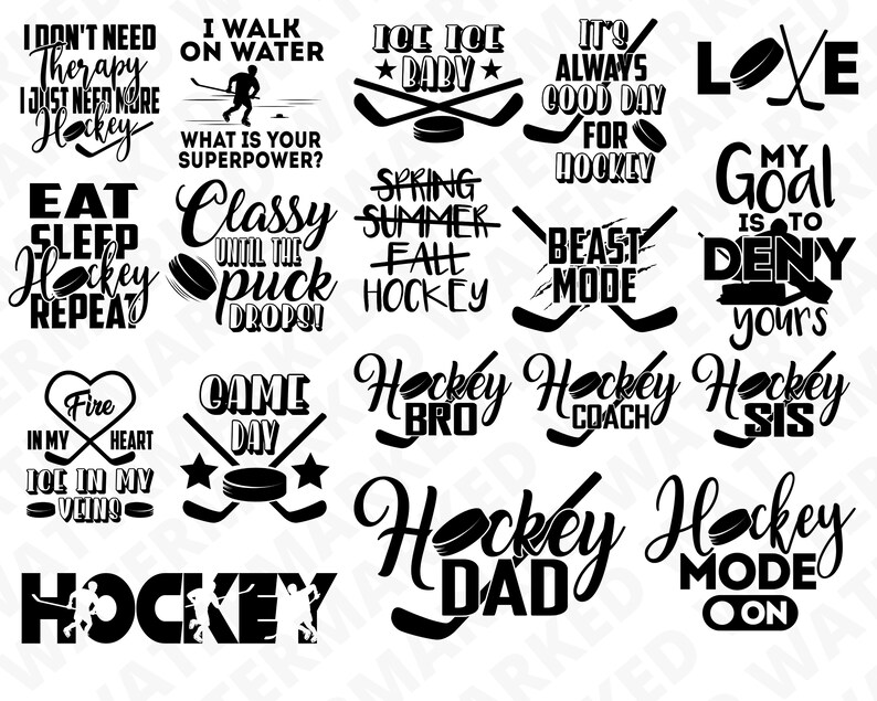 Download 19 HOCKEY SVG BUNDLE hockey player svg instant download | Etsy