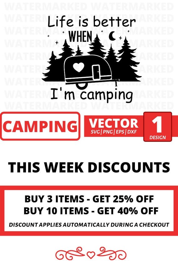 Download Life is better when I am camping SVG cut file camping ...