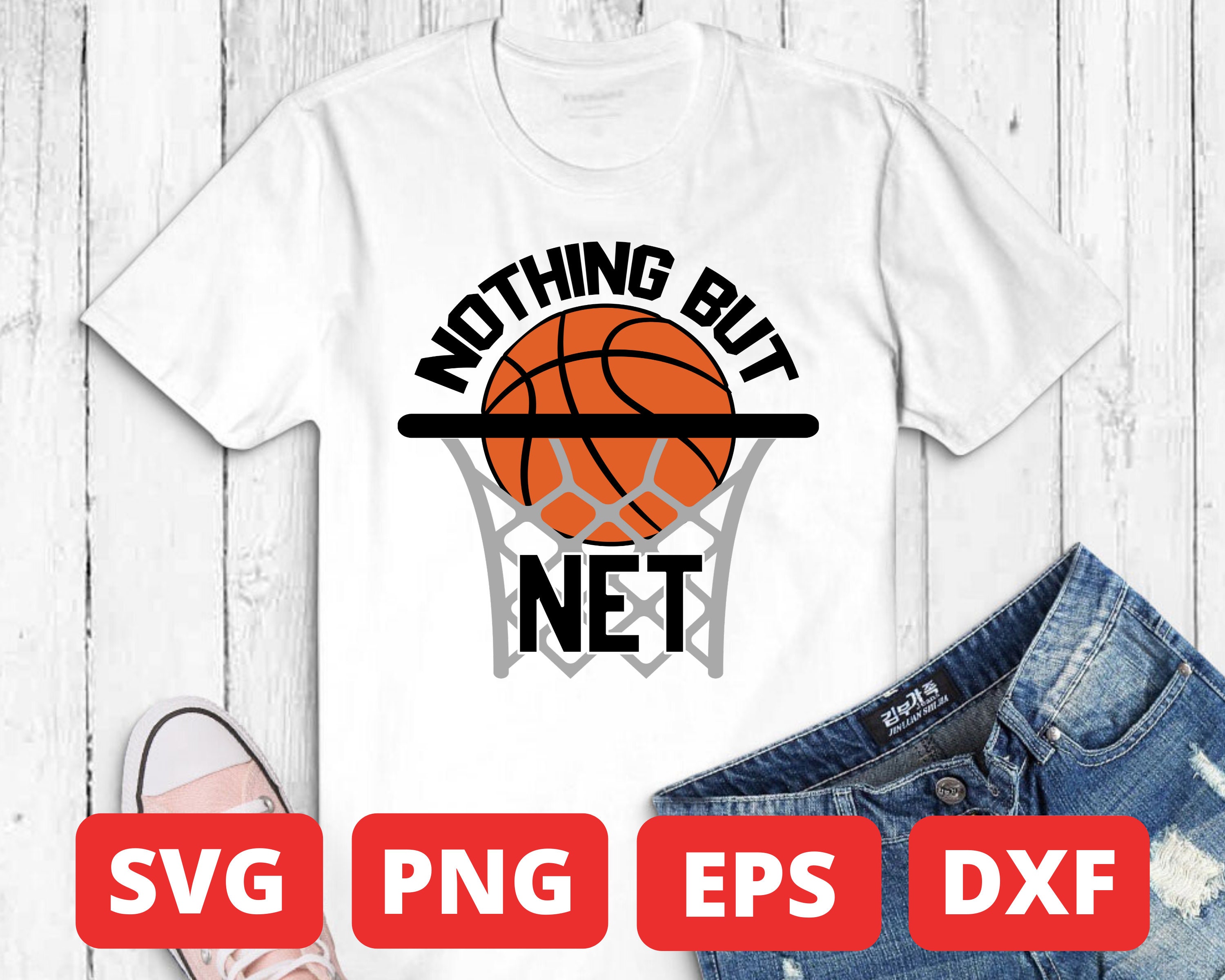 Nothing but net SVG Cut file basketball svg basketball net Etsy