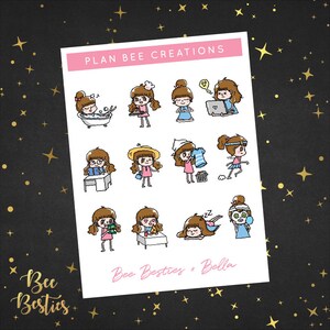 Bella - Bee Besties // [Échantillonneur multi-tâches] Stickers fonctionnels pour agenda