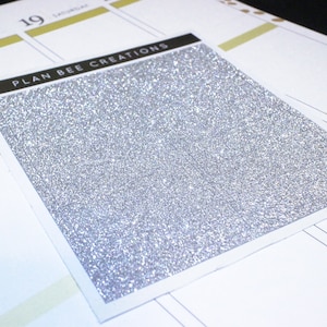 ECHTE glitterkoptekst Fijne vlokkenvrije glitterdecoratiestickers //functionele plannerstickers voor standaard 1,5 inch, happy planner, bujo