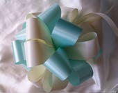 12 x standard Pew End Bows in 2 colour mix handmade