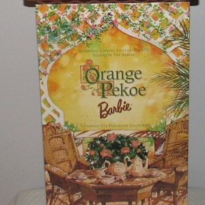 MIB & NRFB Gorgeous L.E. Orange Pekoe Barbie W/Shipper Circa 1999