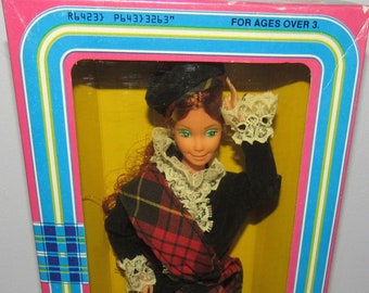 MIB NRFB  Vintage "Scottish Barbie #3263 Circa 1980