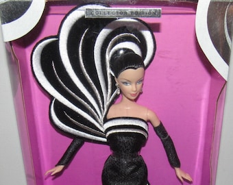 MIB NRFB Stunning Black 45th Anniversary Barbie by Bob Mackie