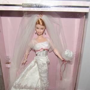 MIB & NRFB Beautiful Sophisticated Wedding Barbie The Bridal Collection 3rd In Series Circa 2001