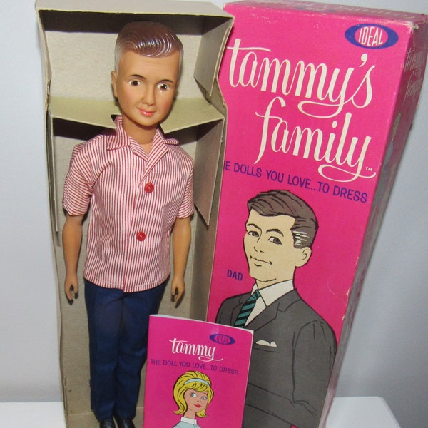 Poupée pour le père de Tammy Ideal vintage 1963 dans sa boîte d'origine