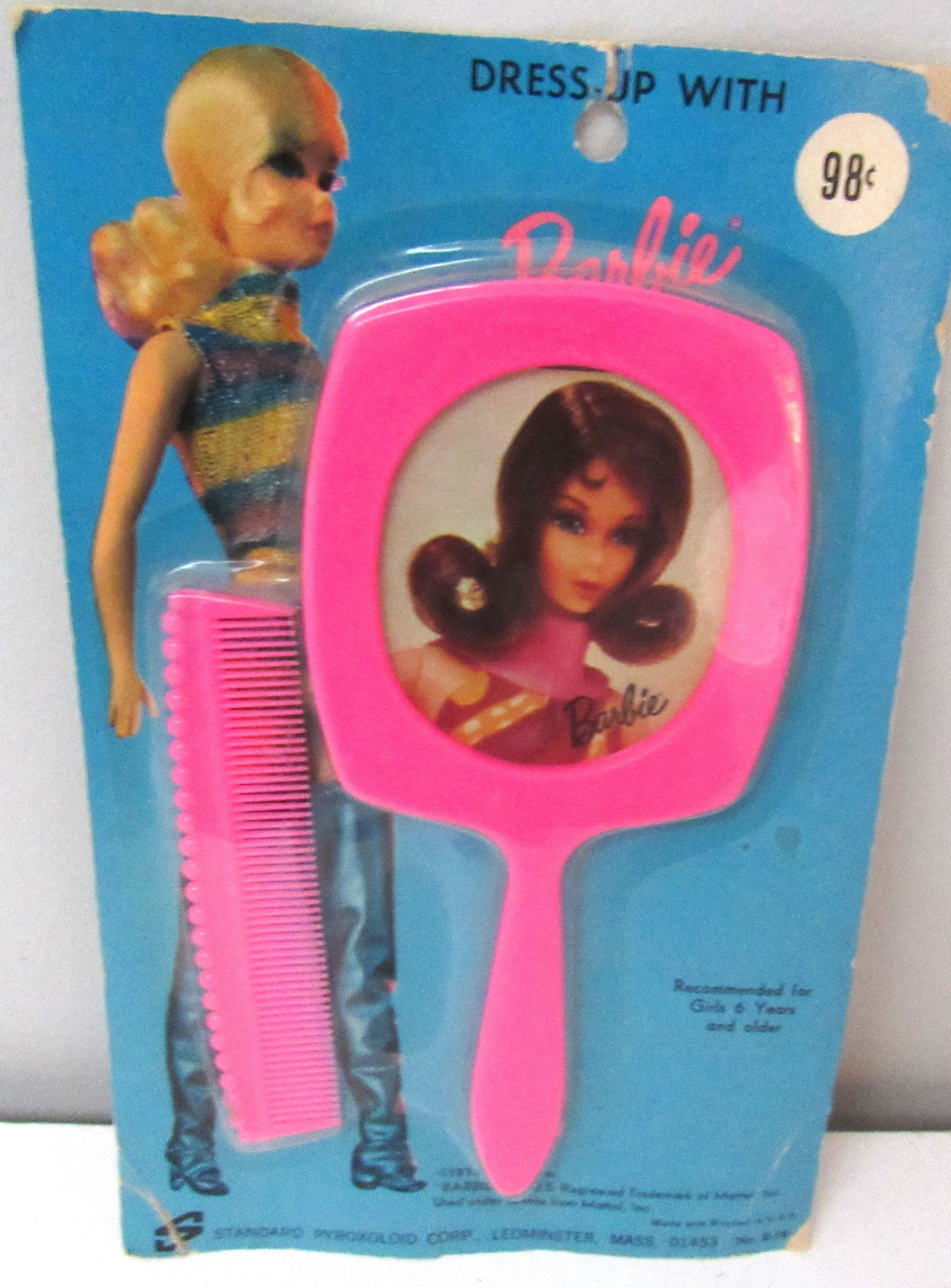 Vintage MIP Barbie Mirror Comb Set Circa 1974 Etsy India
