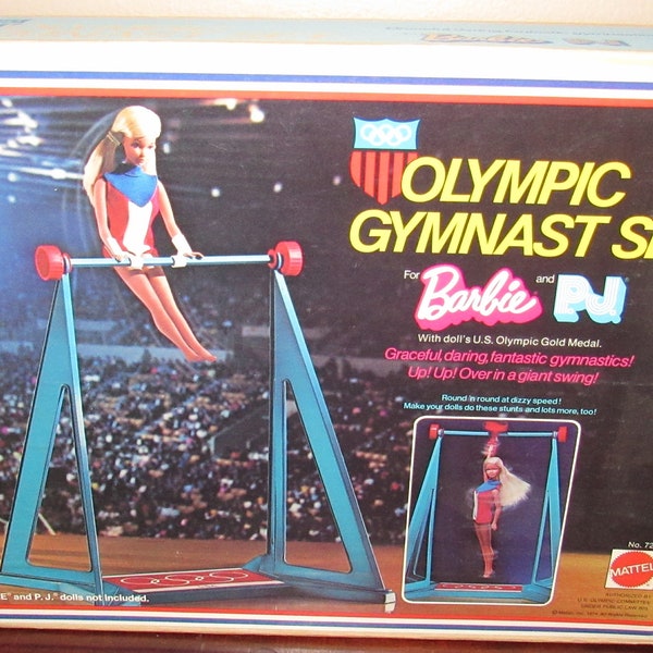 MIB NRFB Mattel Olympic Gymnast Set For Barbie & PJ Circa 1974