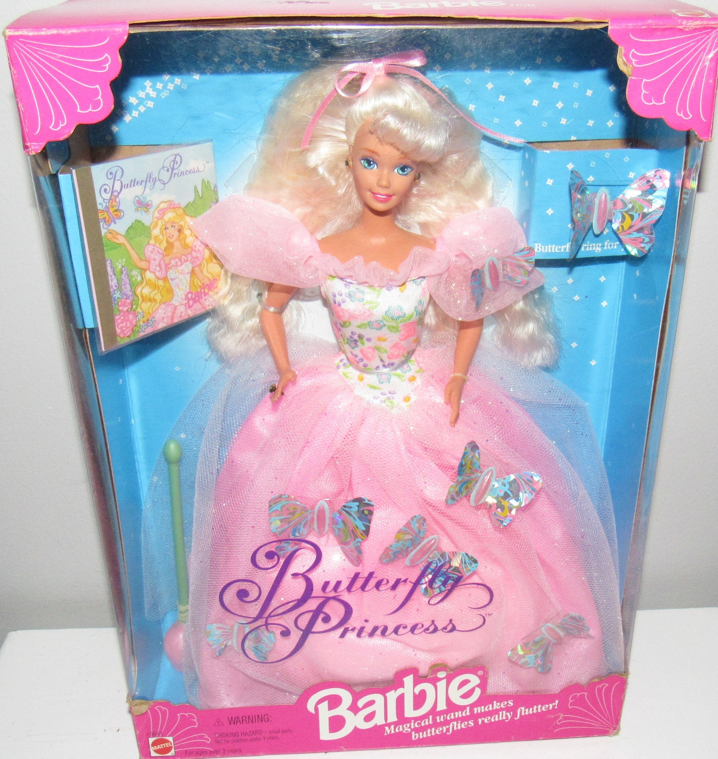 MIB NRFB butterfly Princess Barbie13051 Circa 1994 Etsy India