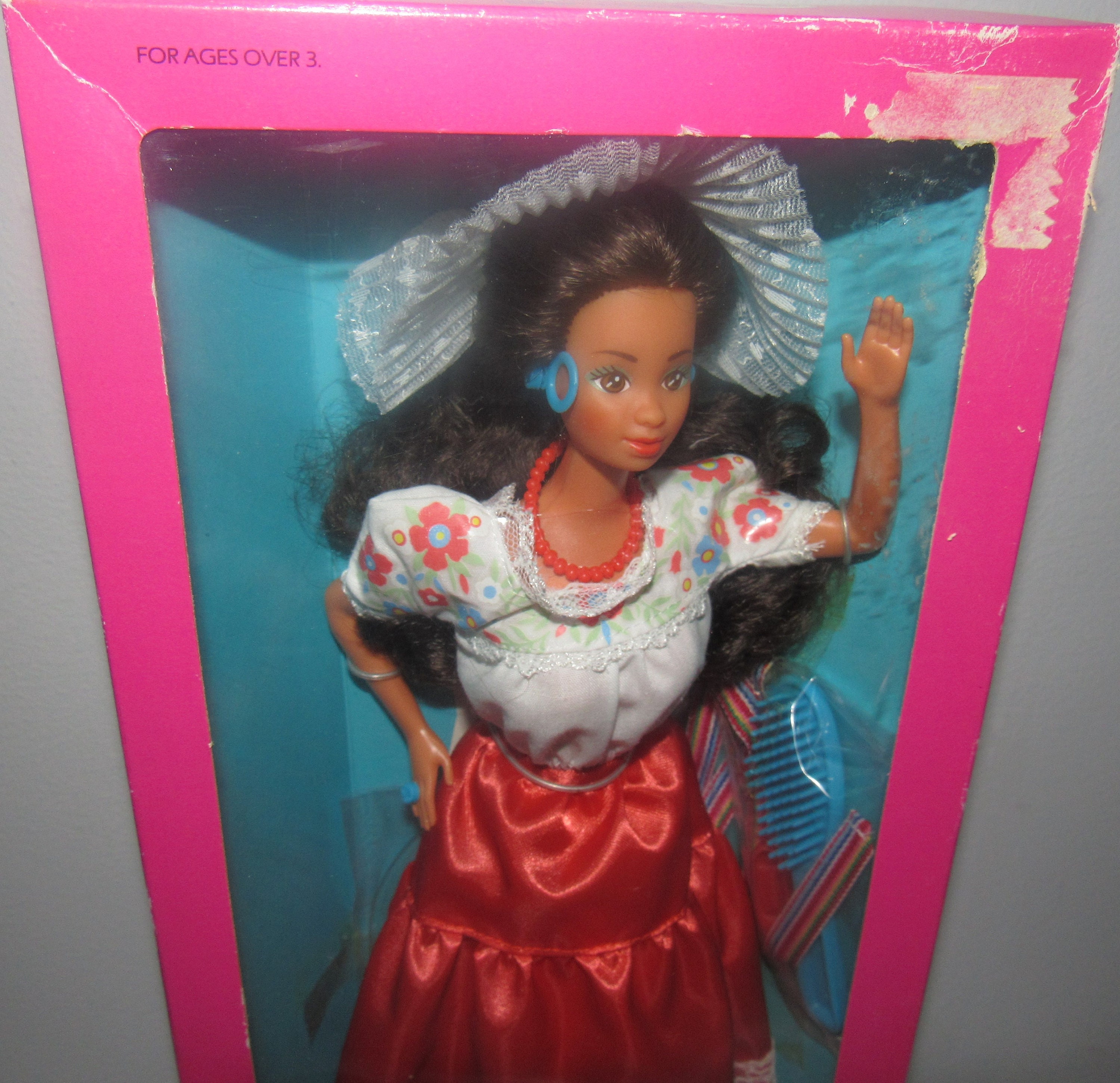 MIB NRFB Beautiful Mexican Barbie #1917 Circa 1988
