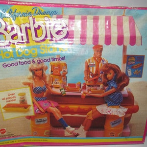 MIB NRFB Mattel Barbie Hot Dog Stand #4463 Circa 1987