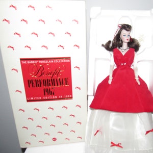 Stunning MIB & NRFB Limited Ed. &quot;Benefit Performance Barbie 1959 Reproduction 1967 Porcelain Barbie Circa 1988
