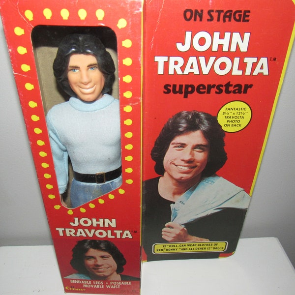 MIB NRFB Vintage John Travolta Doll #610 Circa 1977