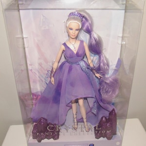 MIB & NRFB Gorgeous Amethyst Gemstone Doll Barbie Crystal Fantasy Collection #GTJ96