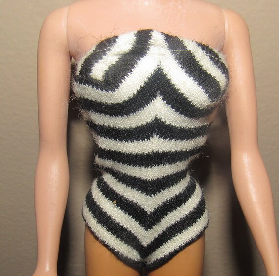 barbie black and white swimsuit