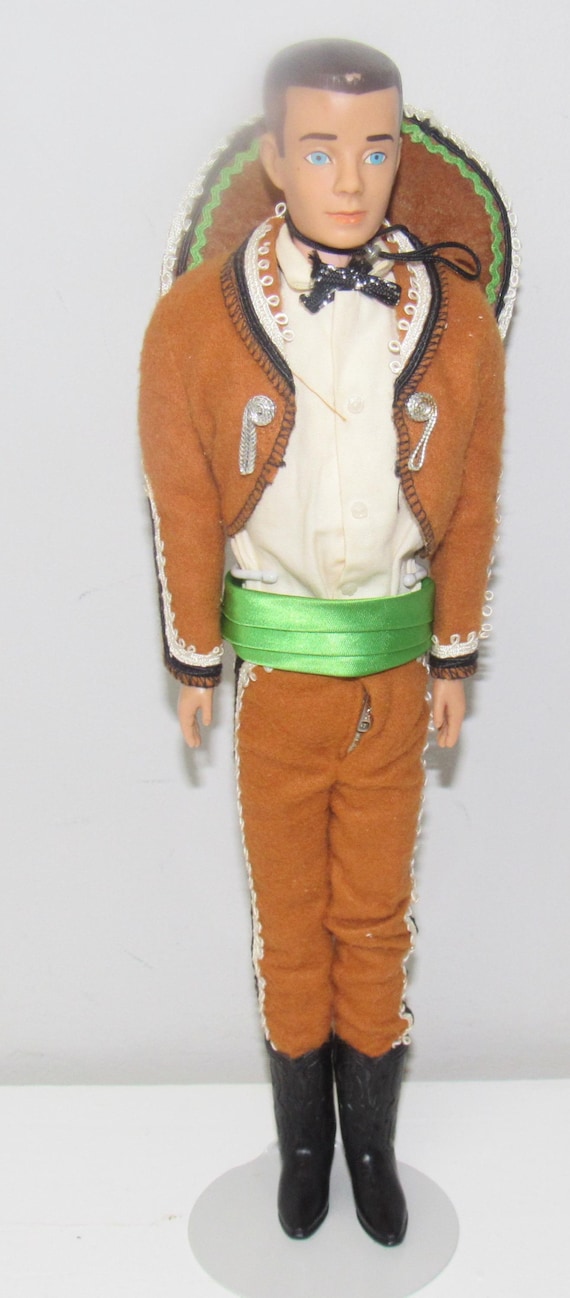 Vintage Brunette Painted Hair Ken Doll Doll #750 Circa 1961