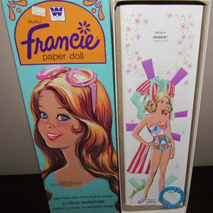 Vintage MIB Whitman Francie Uncut Paper Doll Circa 1976