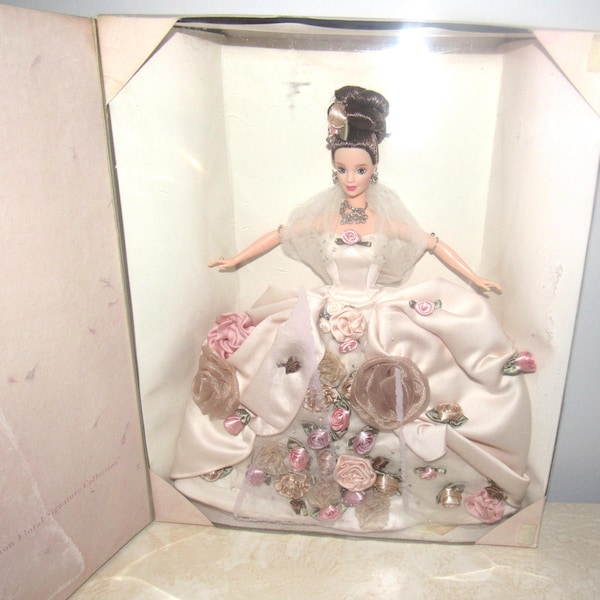 MIB NRFB FAO Schwartz L.E. "Antique Rose Barbie #15814" Circa 1996