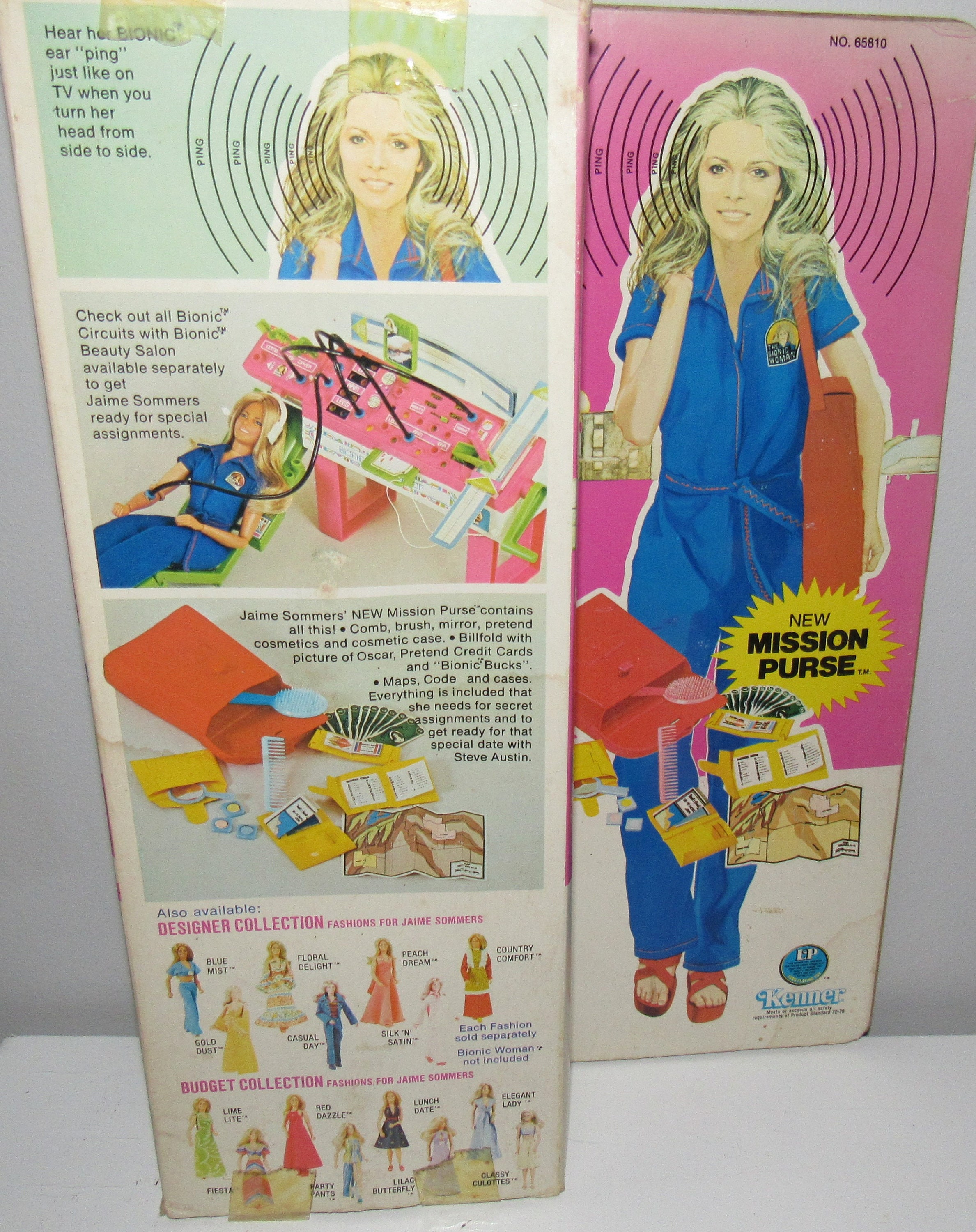 MIB NRFB Vintage bionic Woman Doll Jamie Sommers 65810 Circa 1974